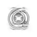 Ouroboros enso tattoo design idea