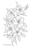 flowers tattoo design idea