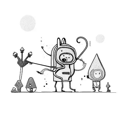 the litch from adventure time  tattoo design idea