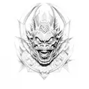 gargoyle funny tattoo design idea