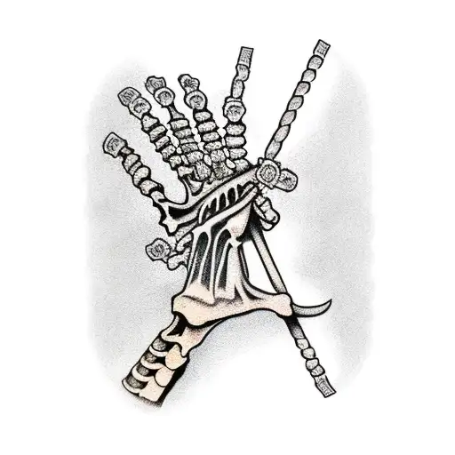 skeleton hand lighting a blunt made out of a a stack of rolled $100 Canadian bills. tattoo design idea