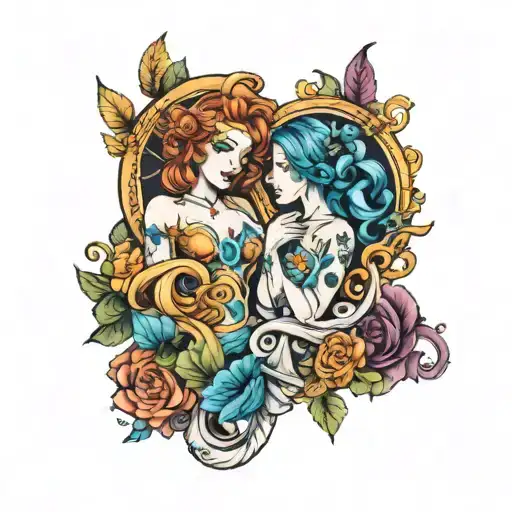 Gemini, Virgo, Pisces tattoo design idea