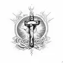 Jesús, resurrection, christ tattoo design idea