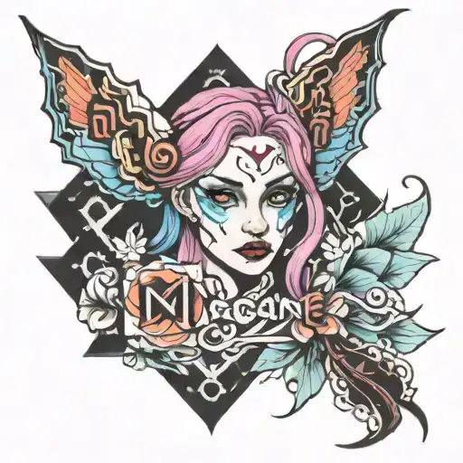 jinx arcane tattoo design idea