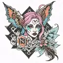 jinx arcane tattoo design idea