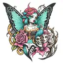 jinx arcane tattoo design idea