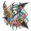 jinx arcane tattoo design idea