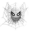 minimal Spider-Man  tattoo design idea