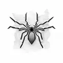 minimal Spider-Man  tattoo design idea