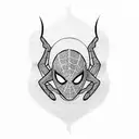 minimal Spider-Man  tattoo design idea