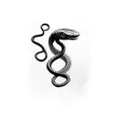 snake viking tattoo design idea