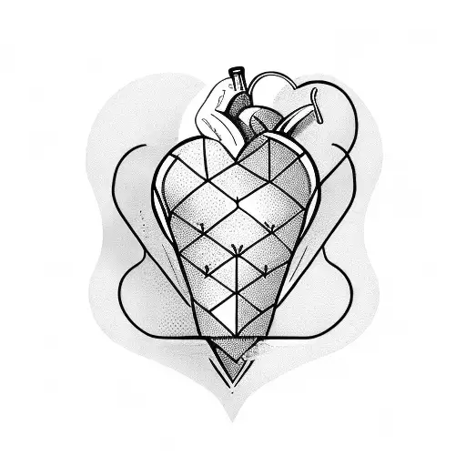 Heart Plane tattoo design idea