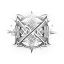 Combine the Journey Band logo with a colon cancer ribbon tattoo design idea