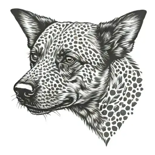 australian cattle dog tattoo design idea