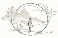 Even though I walk through the valley of the shadow of death, I will fear no evil, for you are with me tattoo design idea