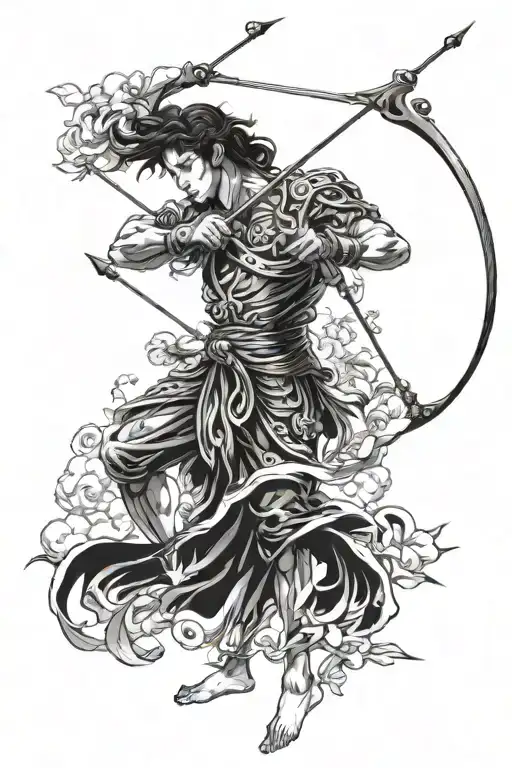 Apollo greek god, Music, archery  tattoo design idea