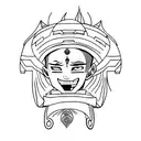 Combine elements of Aang avatar in avatar mode tattoo design idea