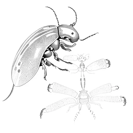 beetle tattoo design idea