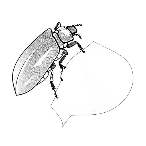 beetle tattoo design idea