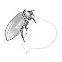 beetle tattoo design idea