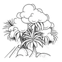 Palm Tree tattoo design idea