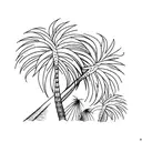 Palm Tree tattoo design idea