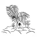 Palm Tree tattoo design idea