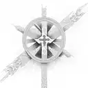 Christian Cross with word Free tattoo design idea