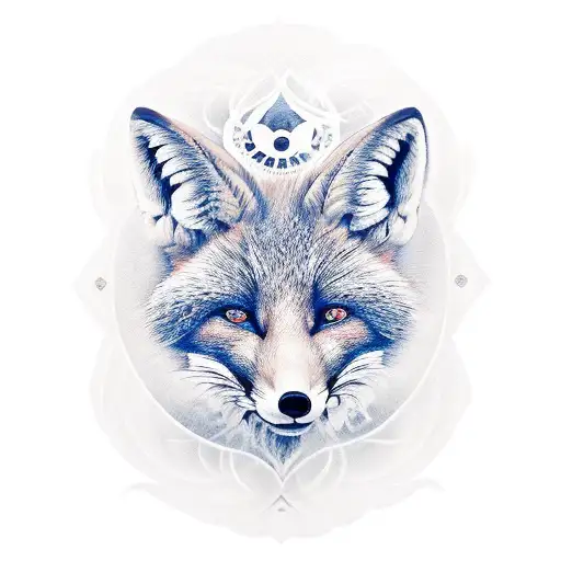 Insight vision philosophy, karma philosophy and foxes  tattoo design idea