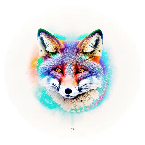 Insight vision philosophy, karma philosophy and foxes  tattoo design idea