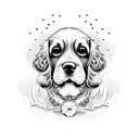 cocker spaniel tattoo design idea