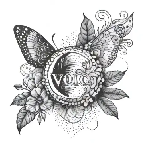 Be a voice, not an echo tattoo design idea