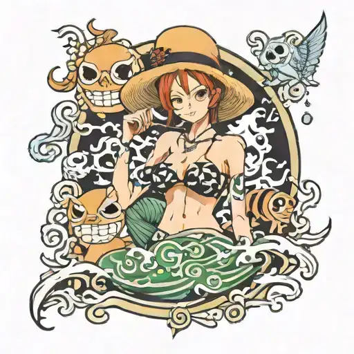 nami one piece tattoo tattoo design idea