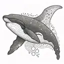 killer whale tattoo design idea