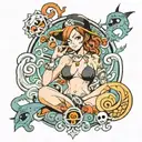 nami one piece tattoo tattoo design idea