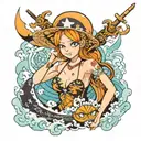 nami one piece tattoo tattoo design idea