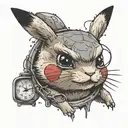 Detective Pikachu tattoo design idea