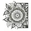 dandelion   names   intertwined petals blowing      tattoo design idea