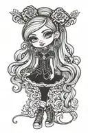 bratz doll only top tattoo design idea