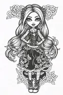 bratz doll only top tattoo design idea