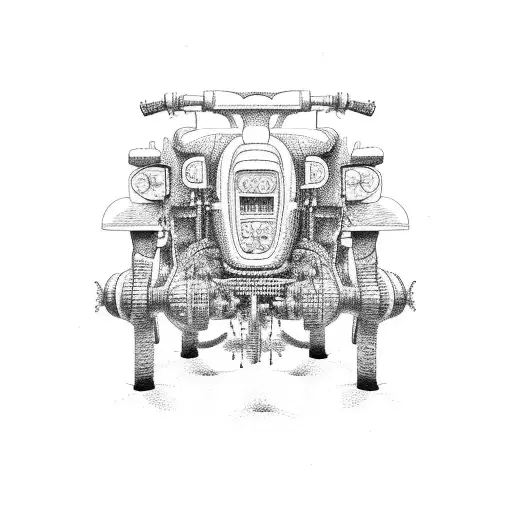 tractor  tattoo design idea