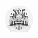 tractor  tattoo design idea