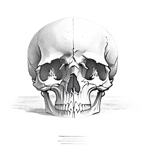 crow and skull tattoo design idea