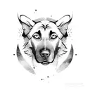 Belgian Malinois tattoo design idea