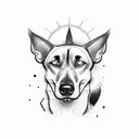Belgian Malinois tattoo design idea