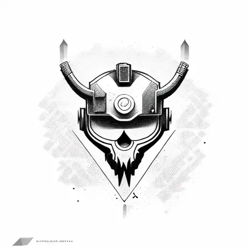 Stalker game logo in a sketch style tattoo design idea