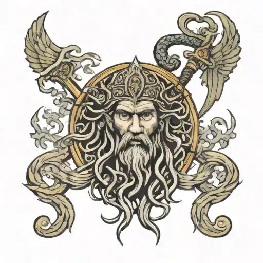 Medusa st Christopher Vikings arm tattoo tattoo design idea