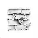 brick wall being built tattoo design idea