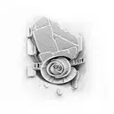 brick wall being built tattoo design idea