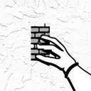 brick wall being built tattoo design idea